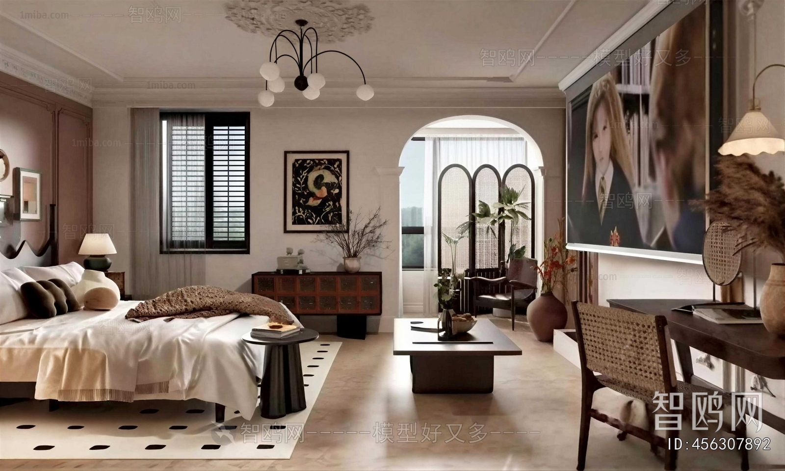 Wabi-sabi Style Bedroom