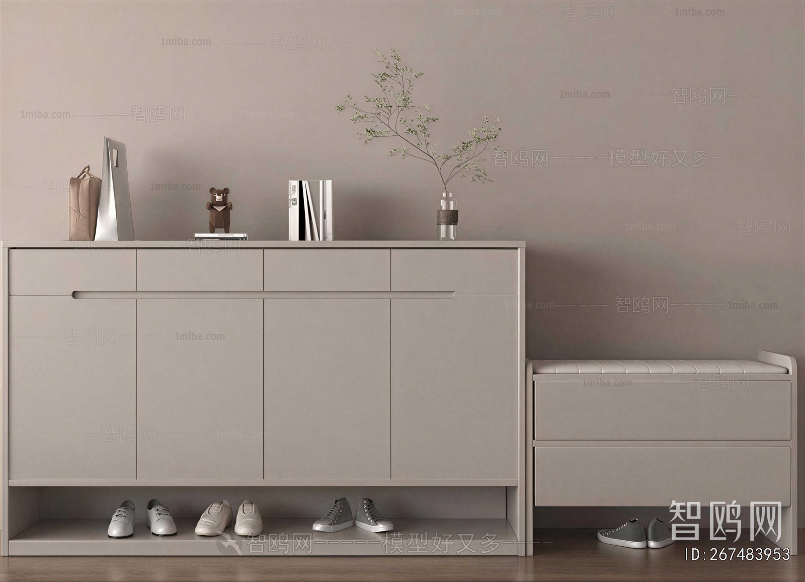 Modern Shoe Cabinet