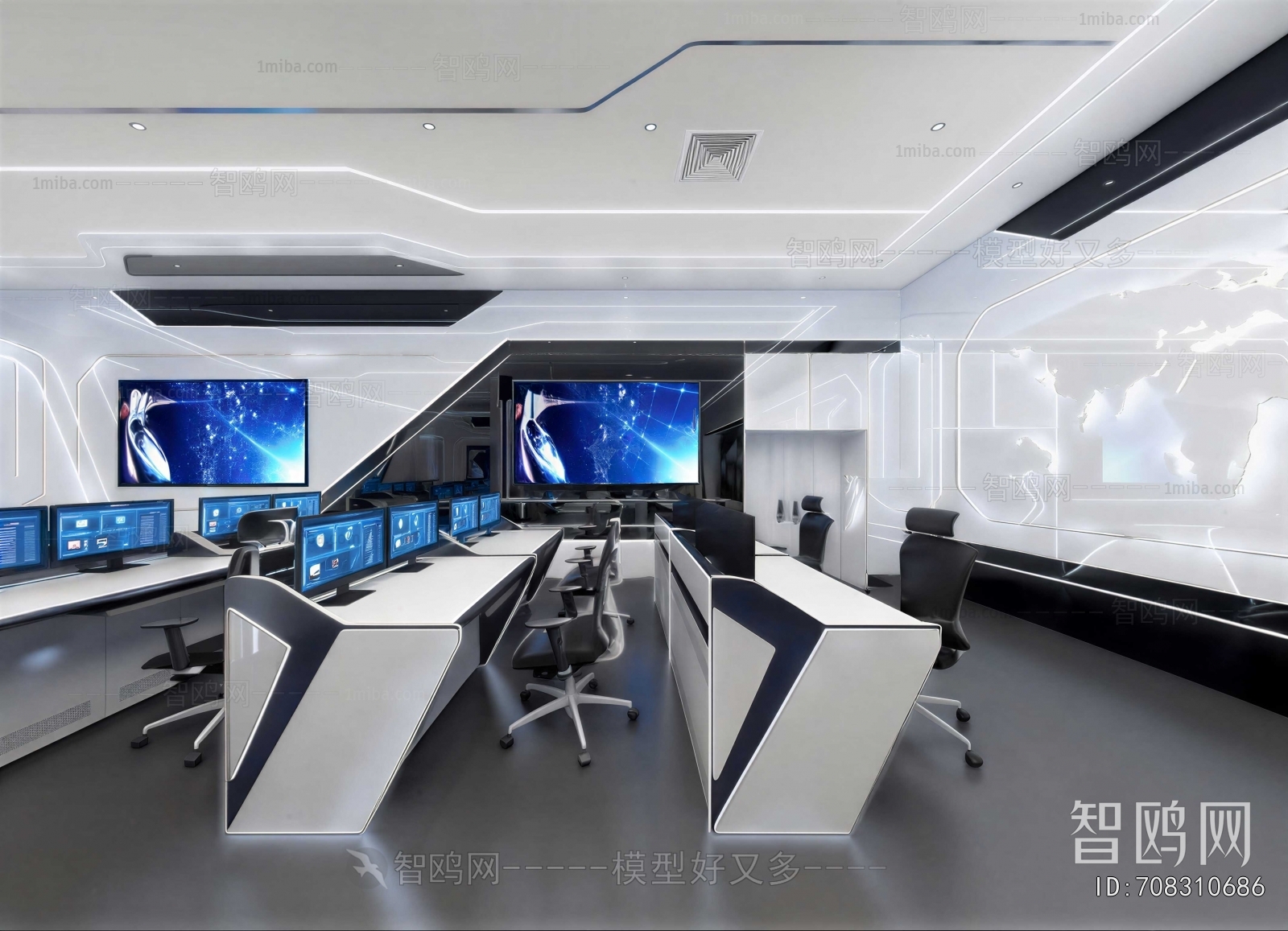 Modern Monitor Room