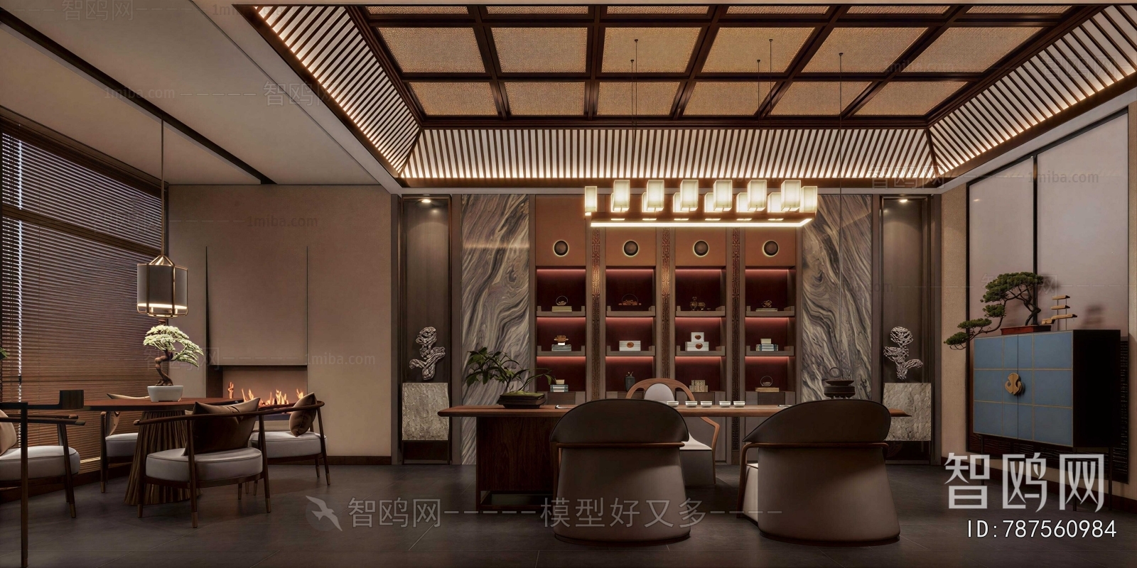New Chinese Style Teahouse Tea House