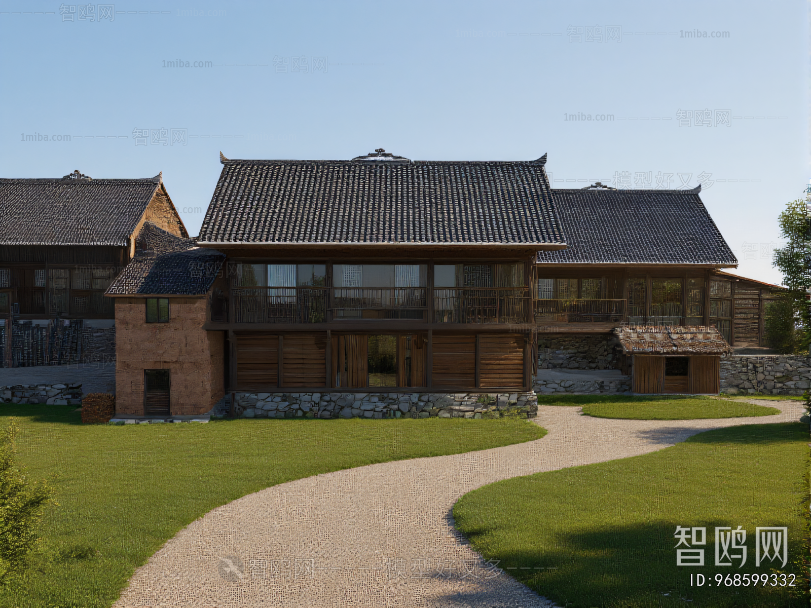 New Chinese Style Appearance Of Commercial Building