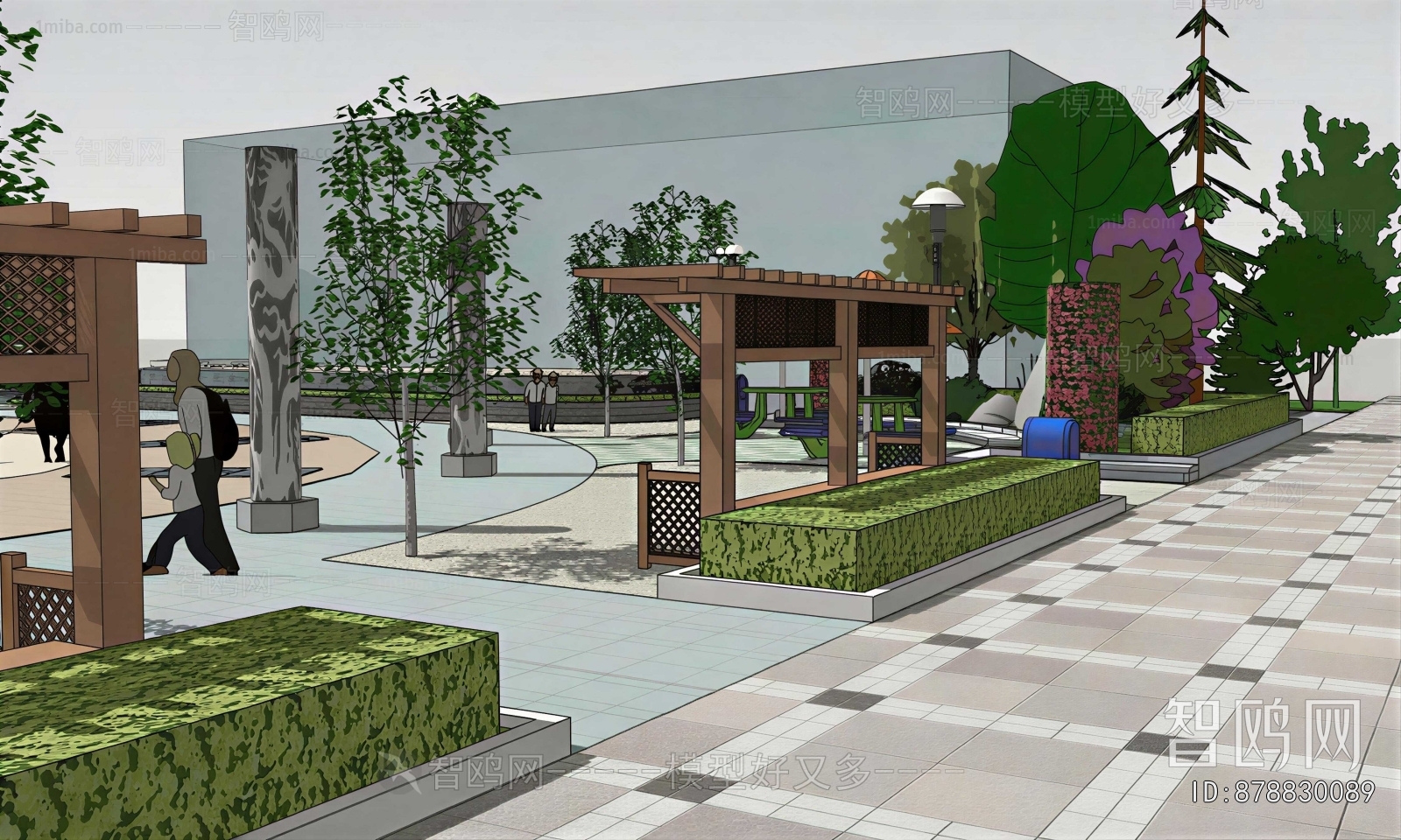 Modern Park Landscape