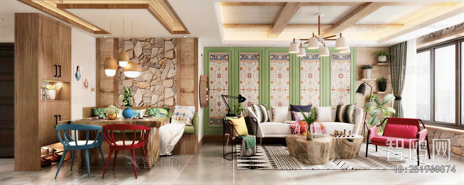 Country Style A Living Room