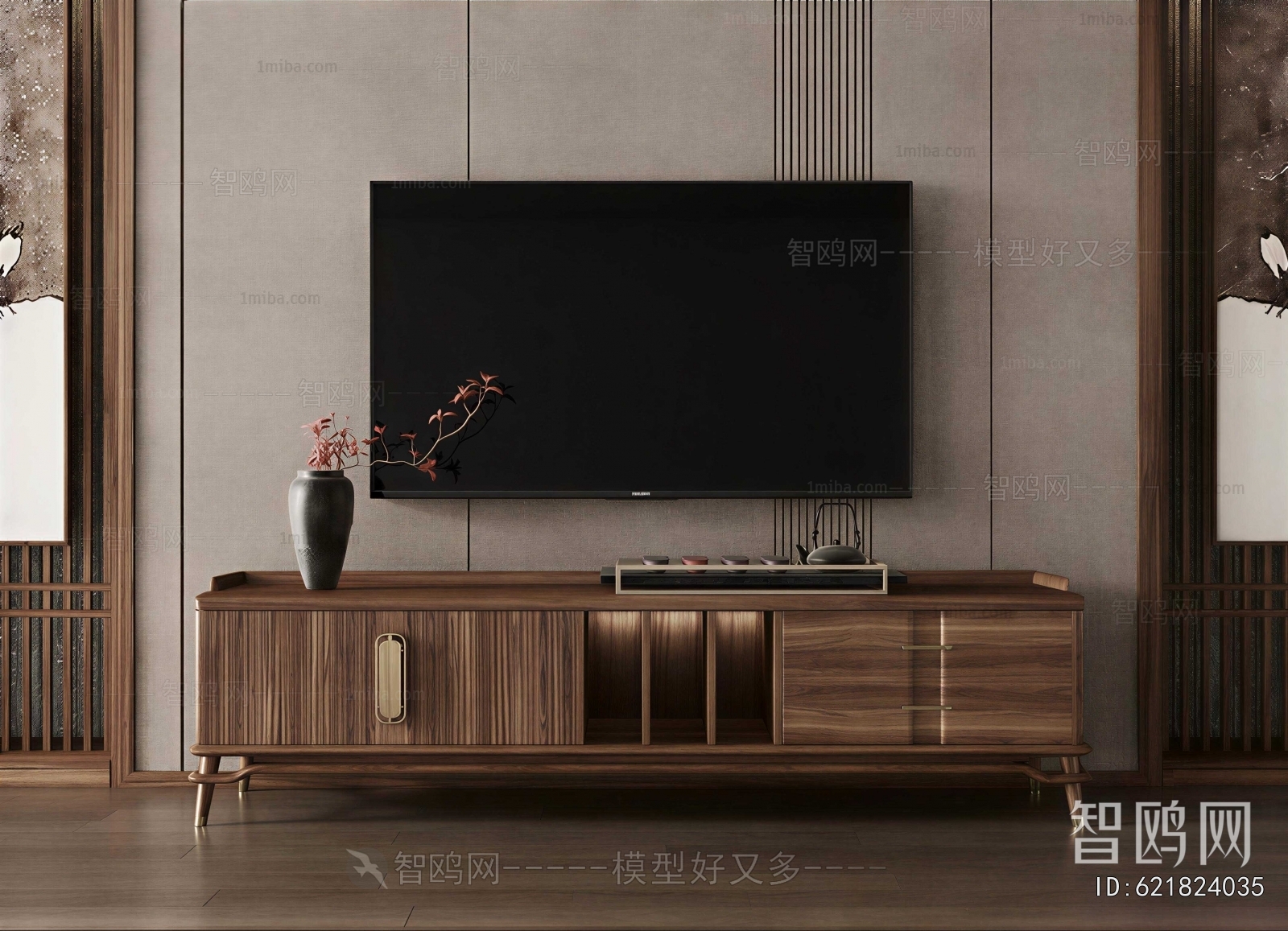 New Chinese Style TV Cabinet
