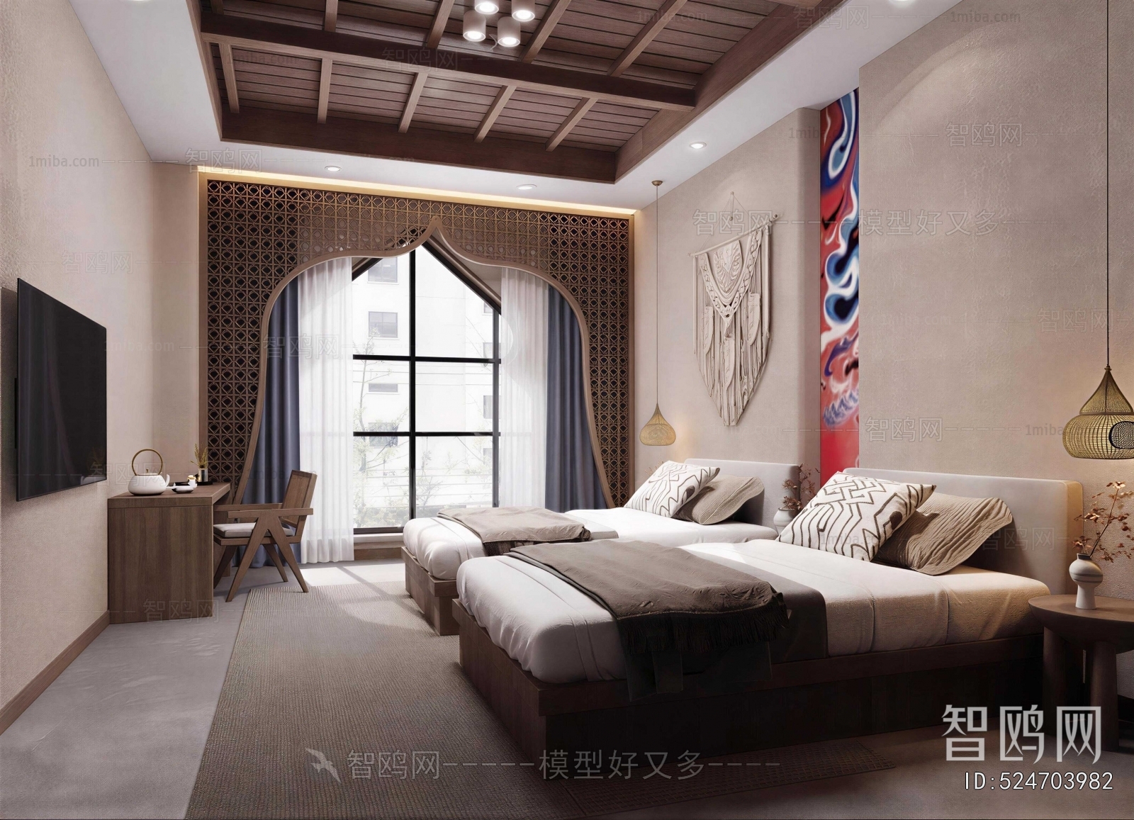 New Chinese Style Guest Room