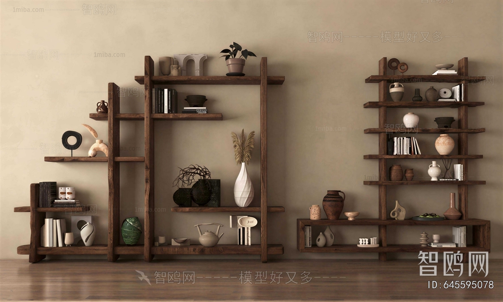 Wabi-sabi Style Shelving