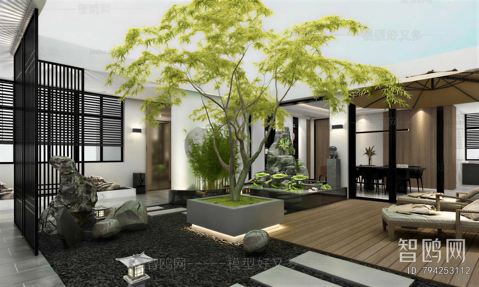 New Chinese Style Courtyard/landscape