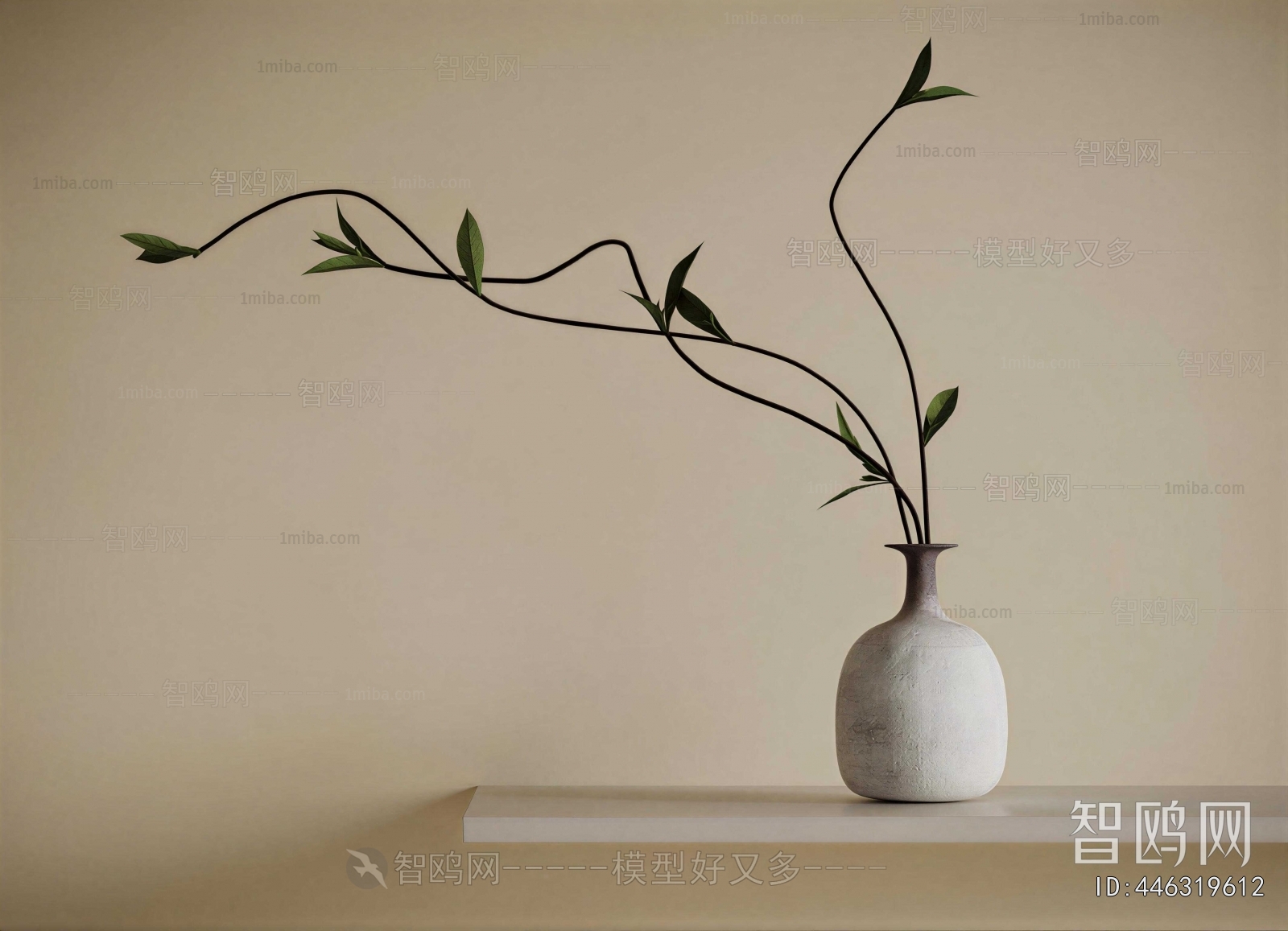 Wabi-sabi Style Dried Branch
