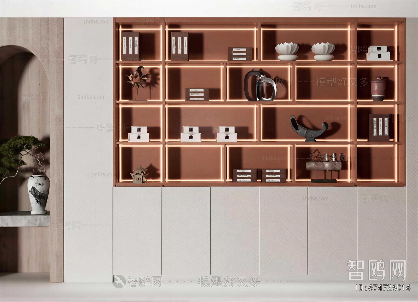 New Chinese Style Decorative Cabinet