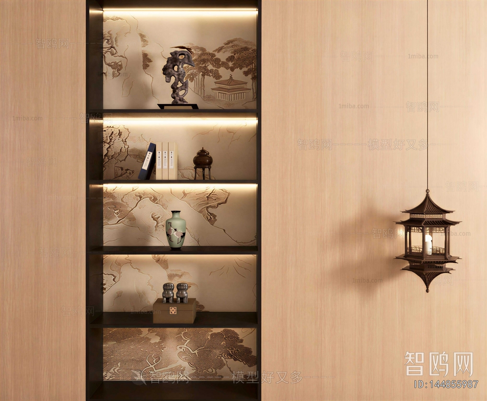 New Chinese Style Decorative Cabinet