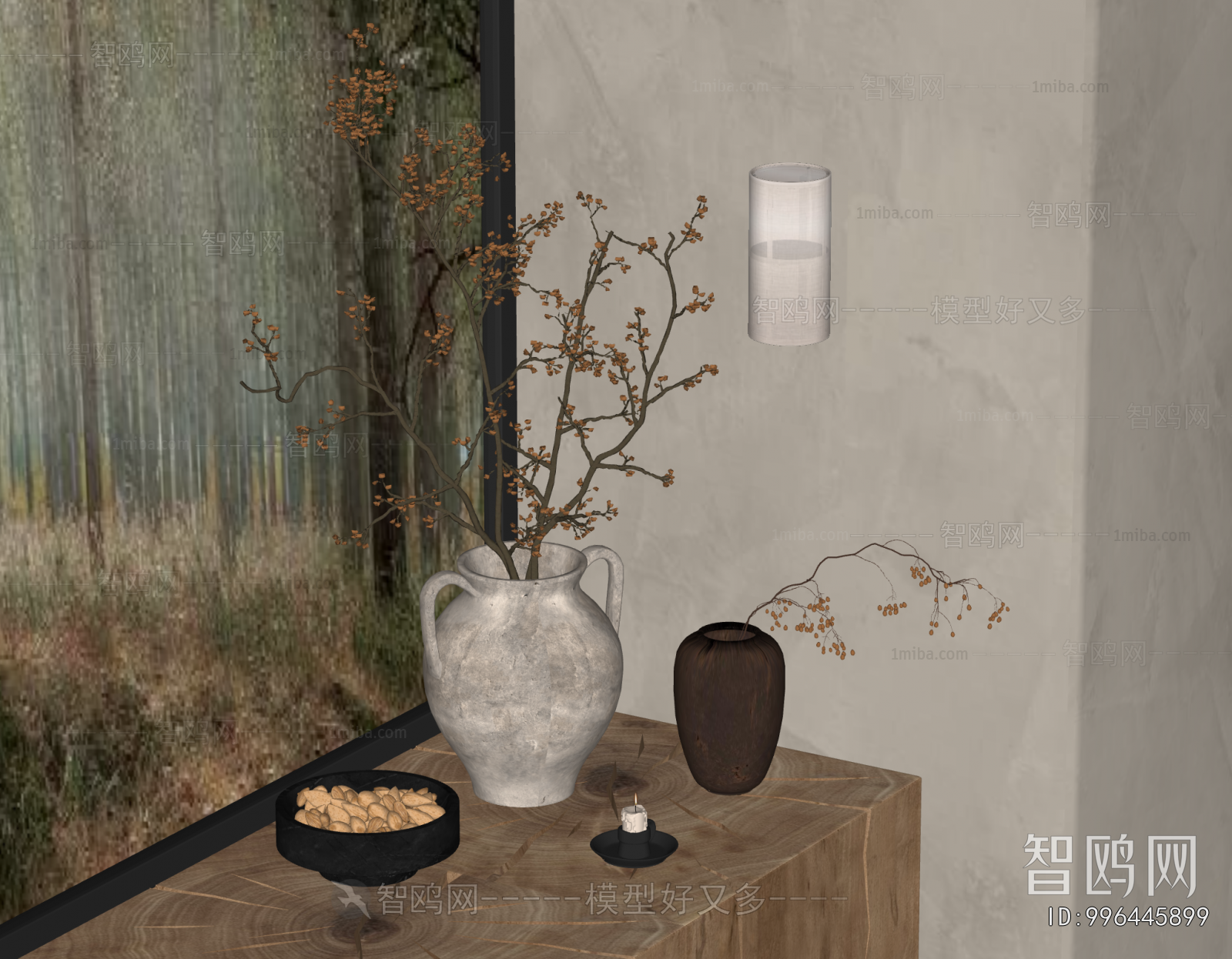 Wabi-sabi Style Dried Branch
