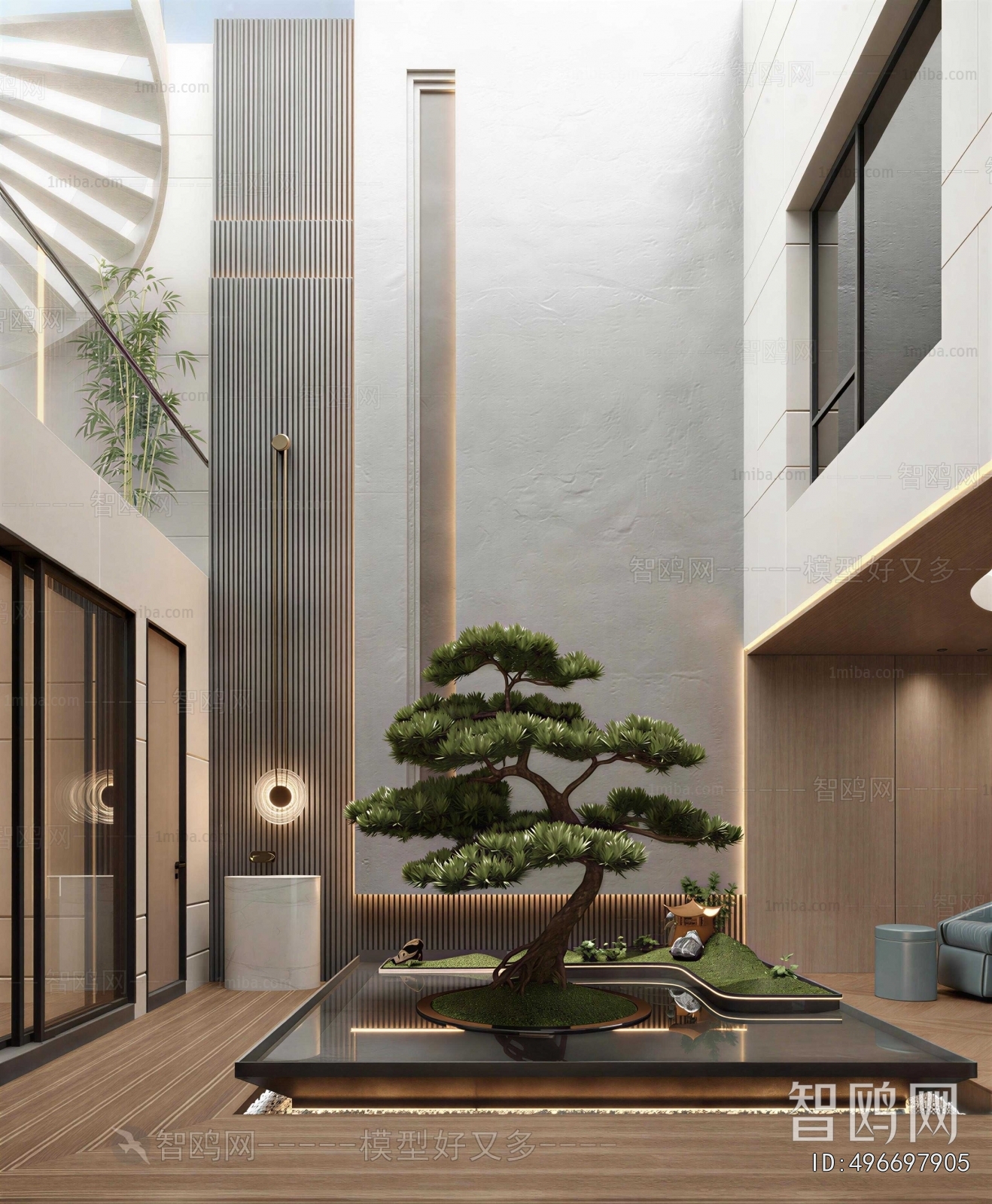 Modern Courtyard/landscape