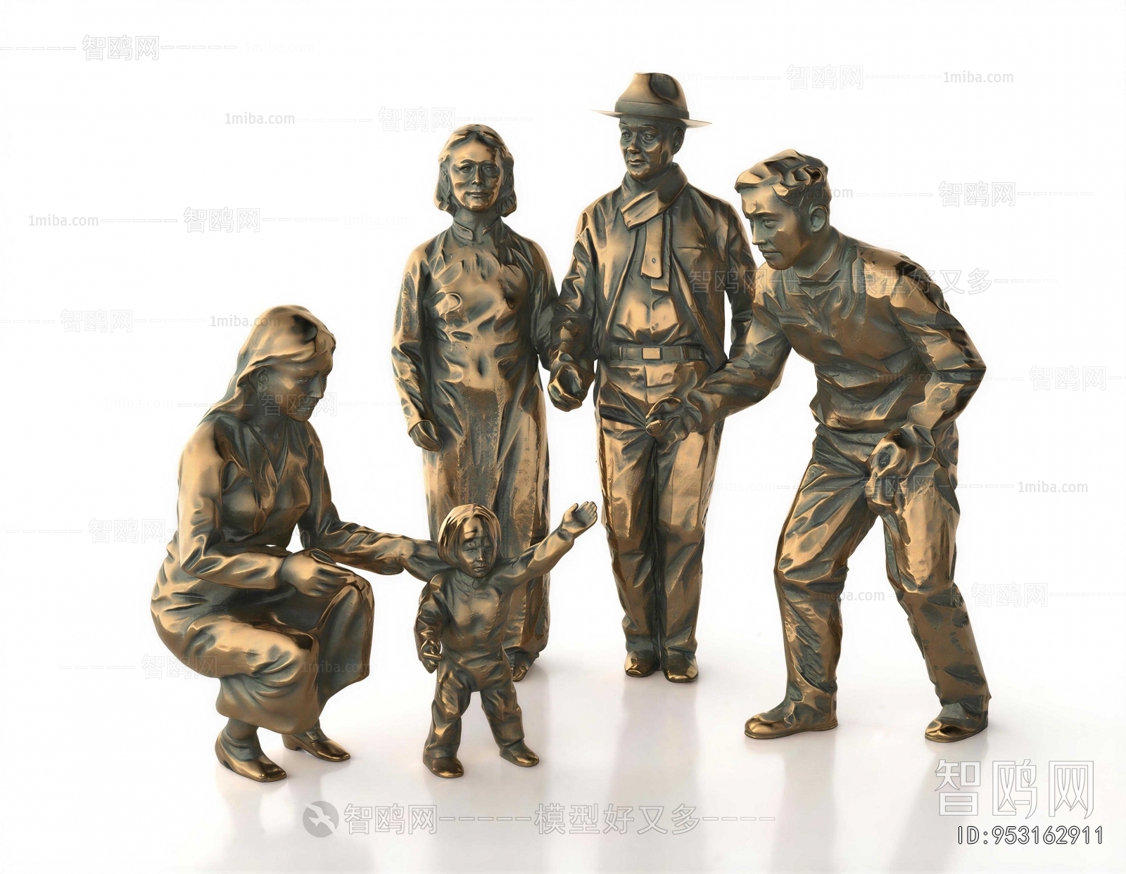 New Chinese Style Sculpture Sketch