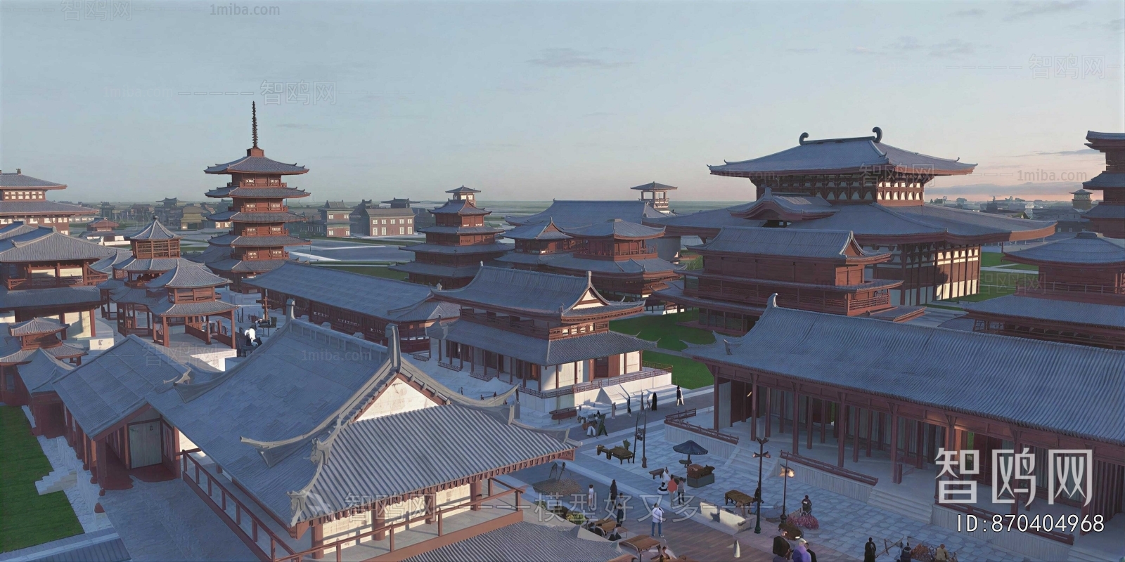 Chinese Style Architectural Bird's-eye View Planning