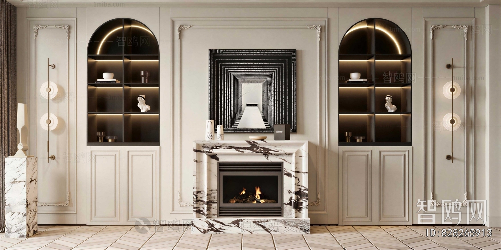 French Style TV Wall