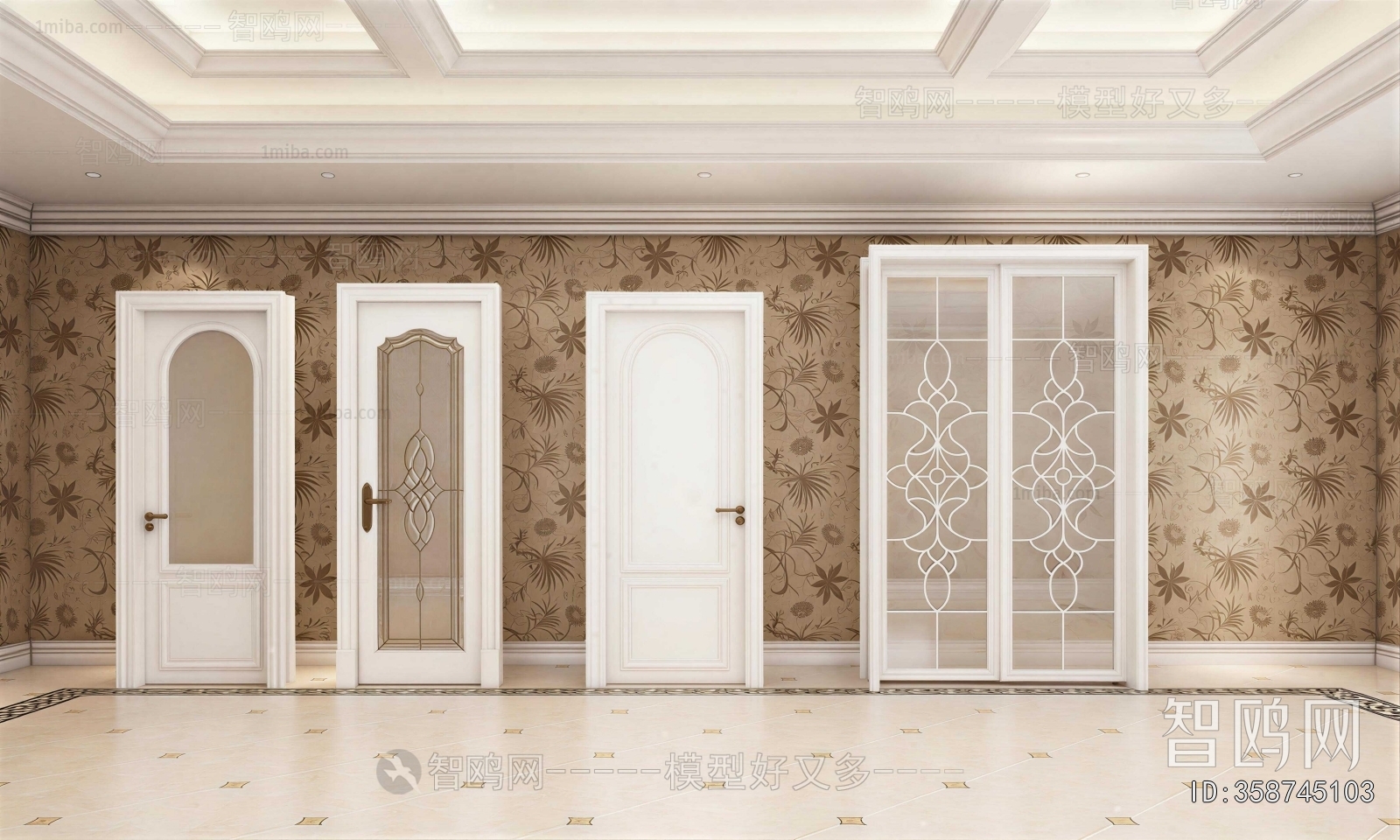 New Classical Style Single Door