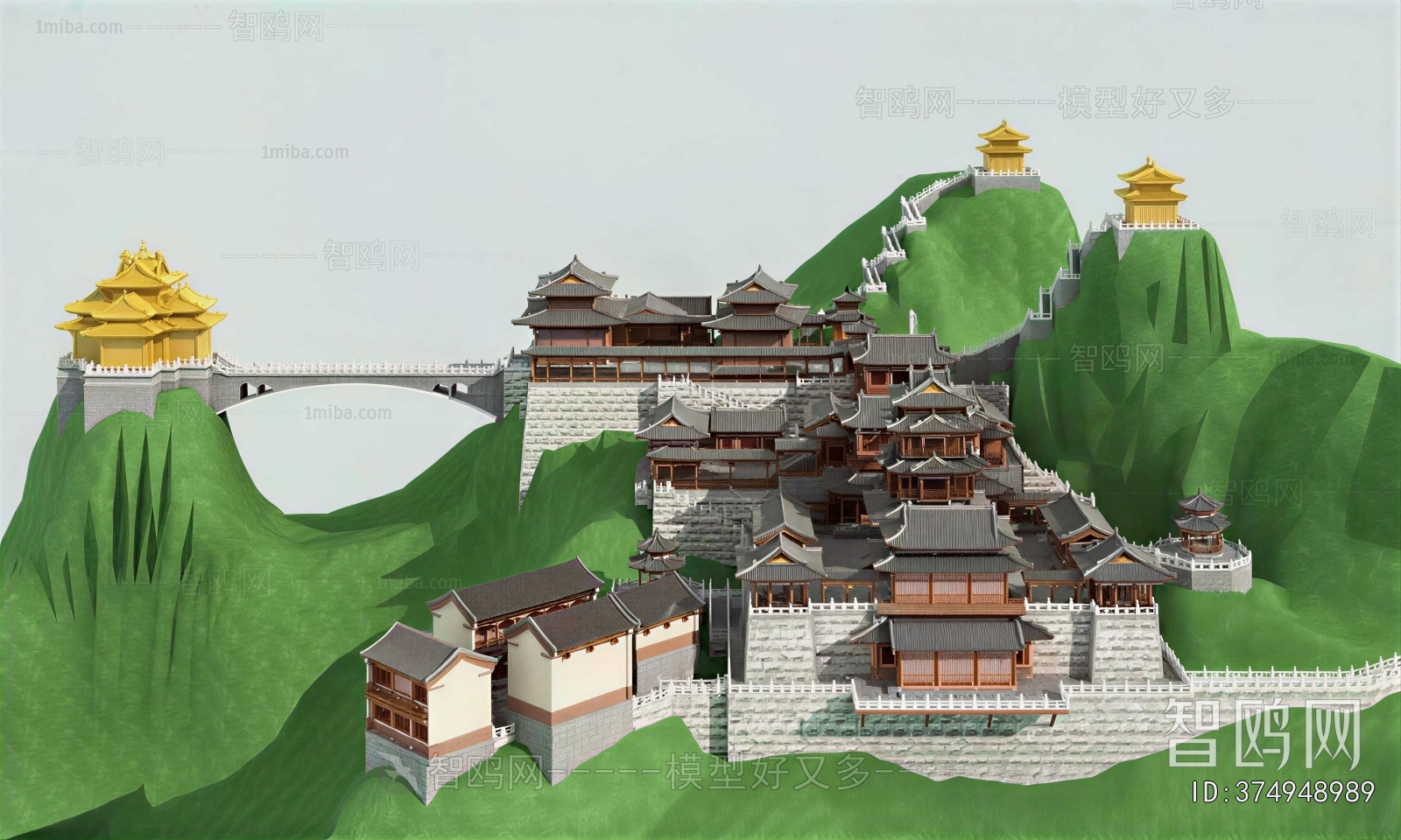 Chinese Style Ancient Architectural Buildings
