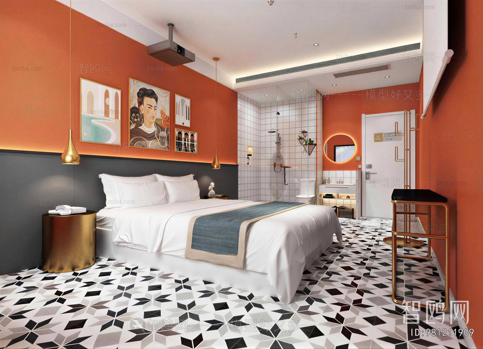 Modern Guest Room