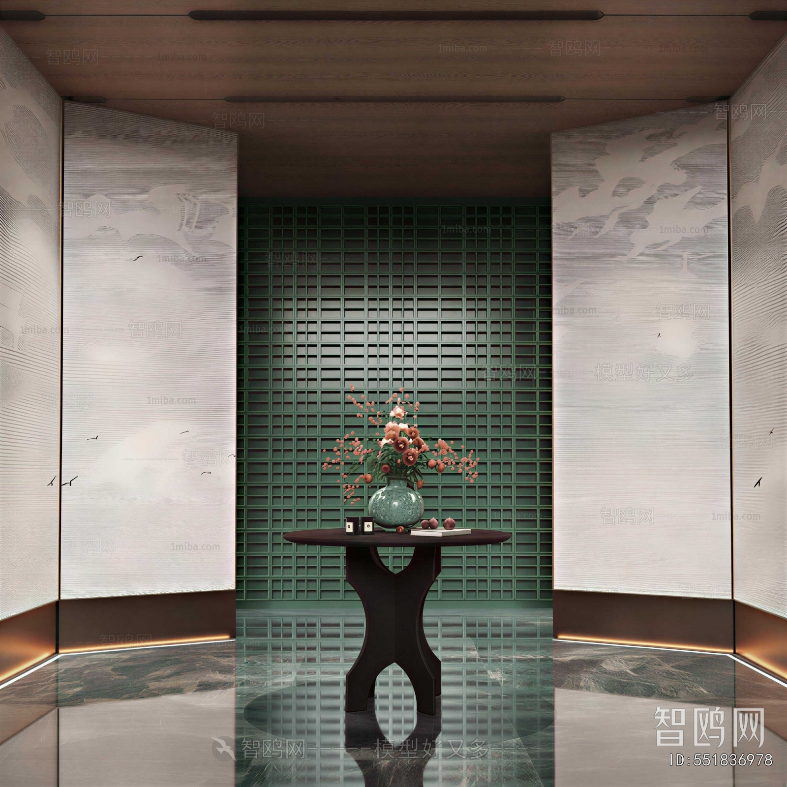 New Chinese Style Hallway