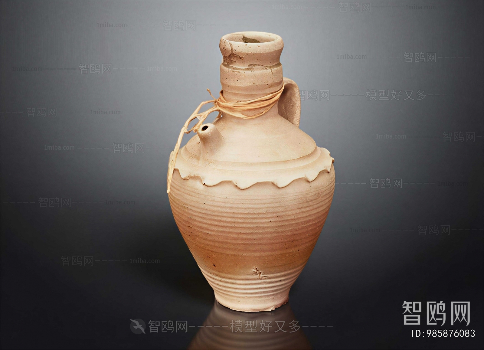 Wabi-sabi Style Clay Pot