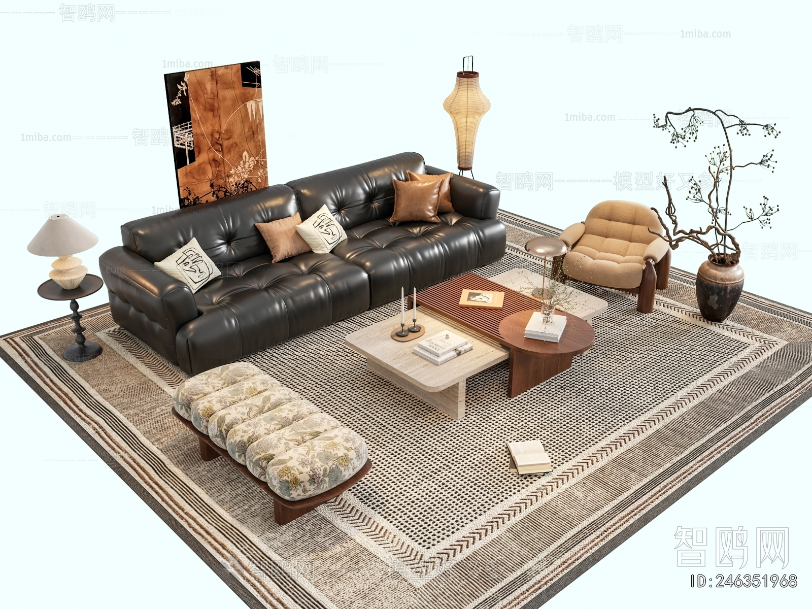 Wabi-sabi Style Sofa Combination