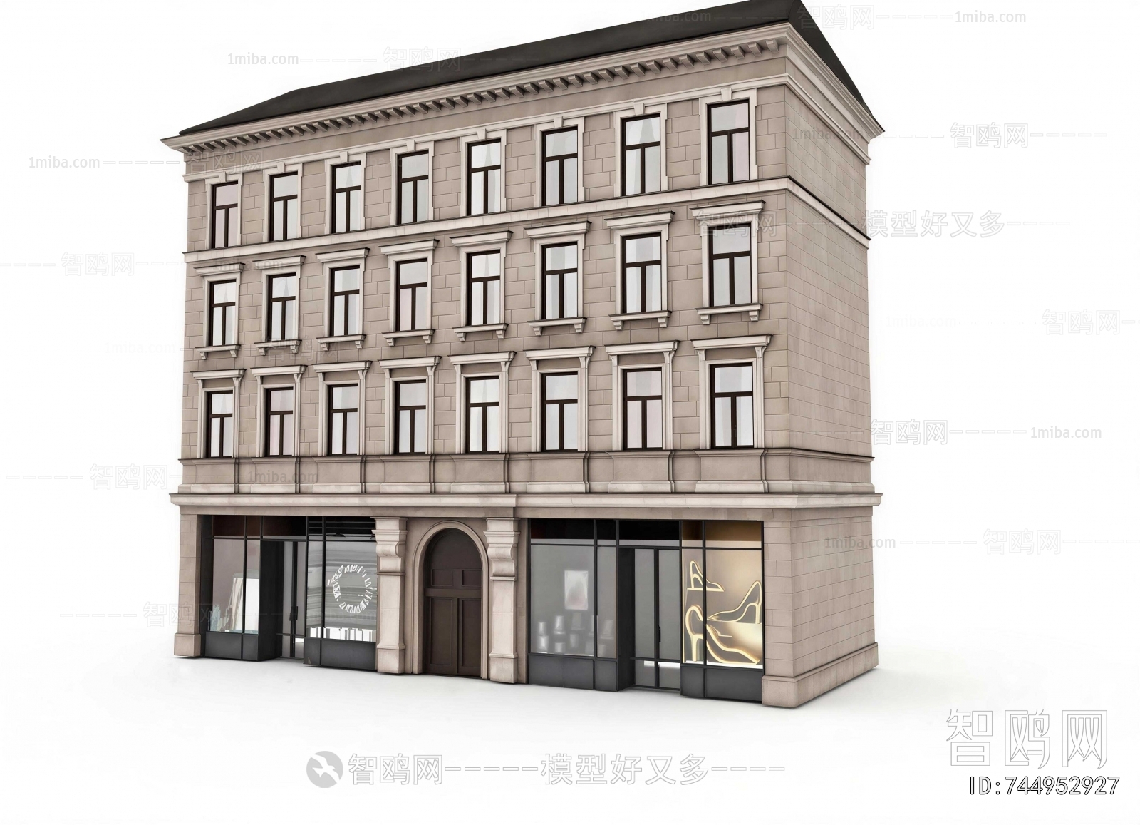 European Style Appearance Of Commercial Building