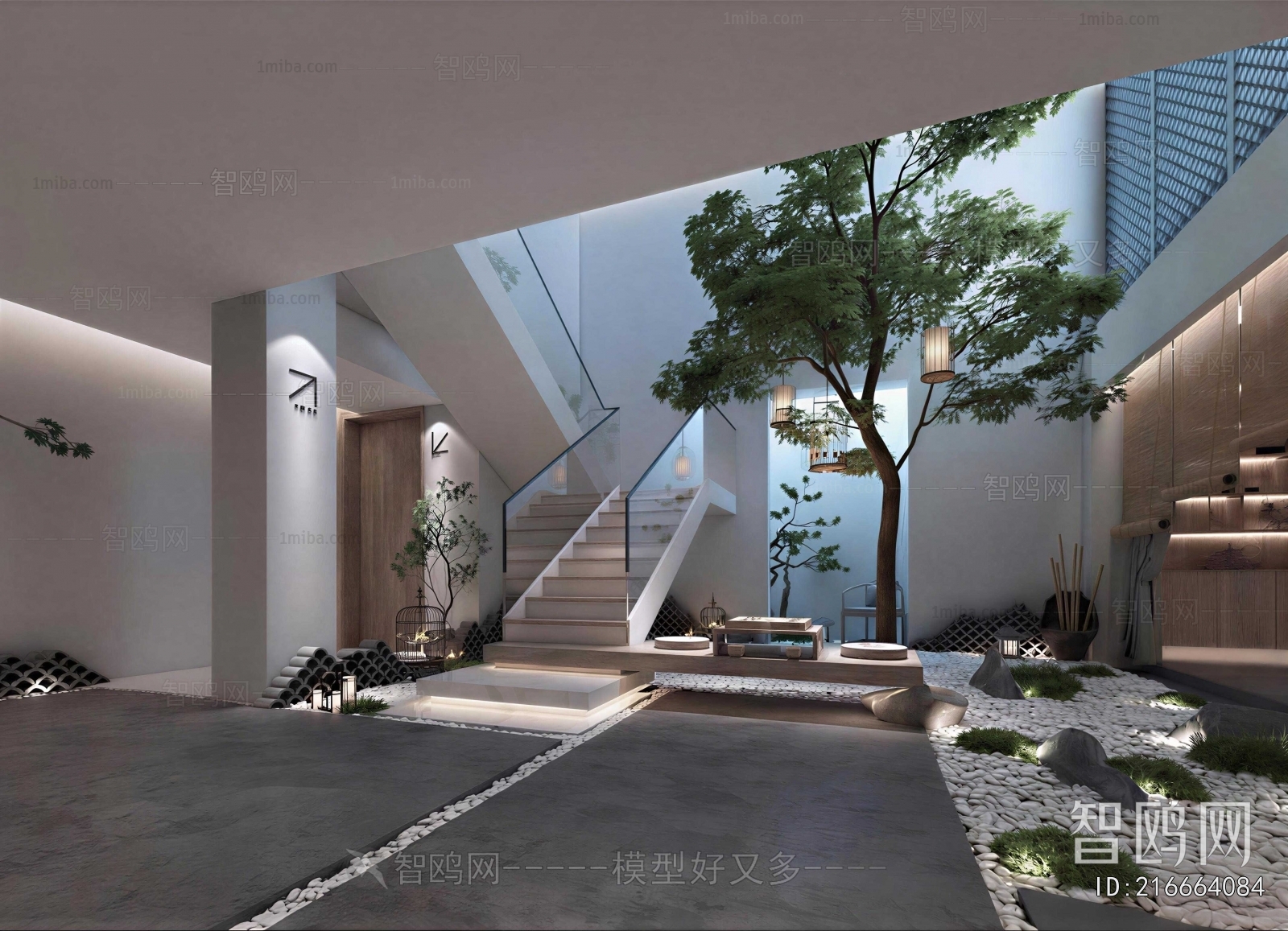 New Chinese Style Courtyard/landscape