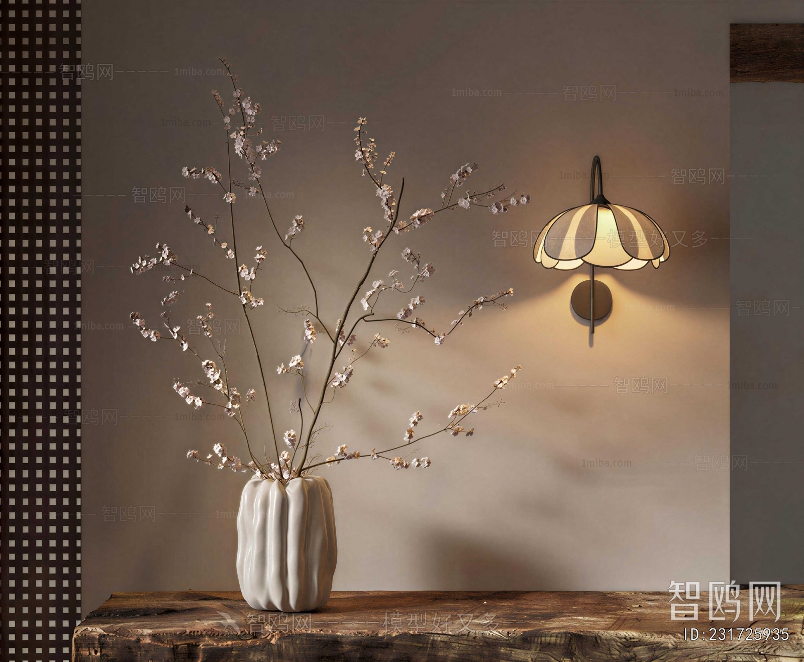 Wabi-sabi Style Flower Arrangement