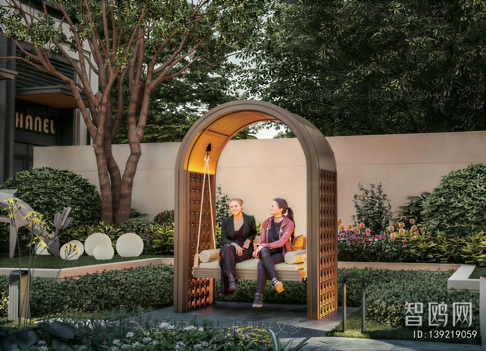 Modern Courtyard/landscape