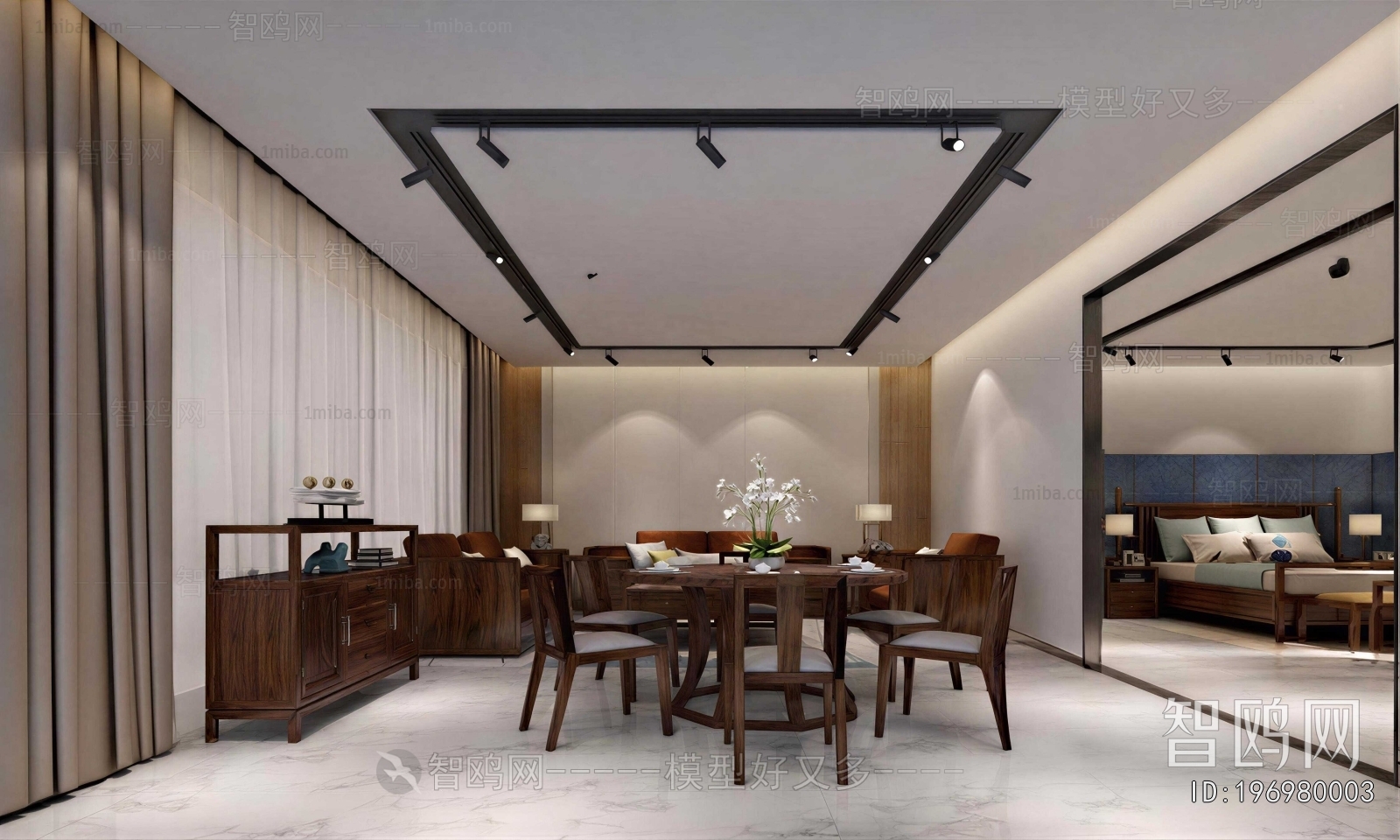 New Chinese Style Dining Room