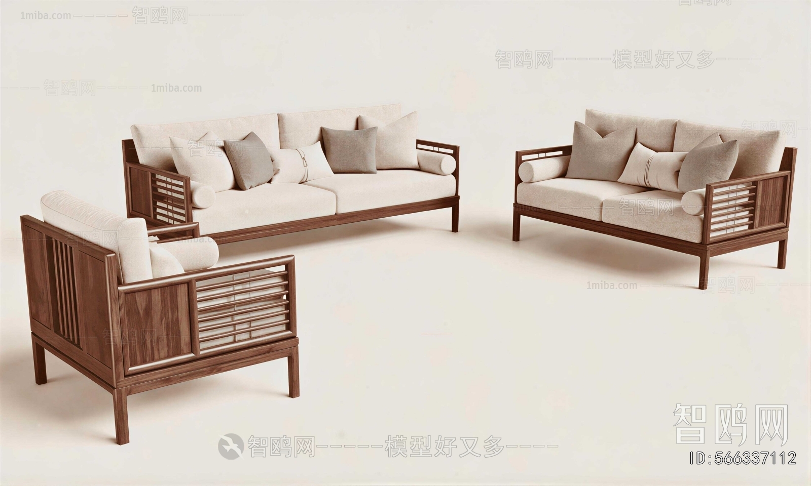 New Chinese Style Sofa Combination