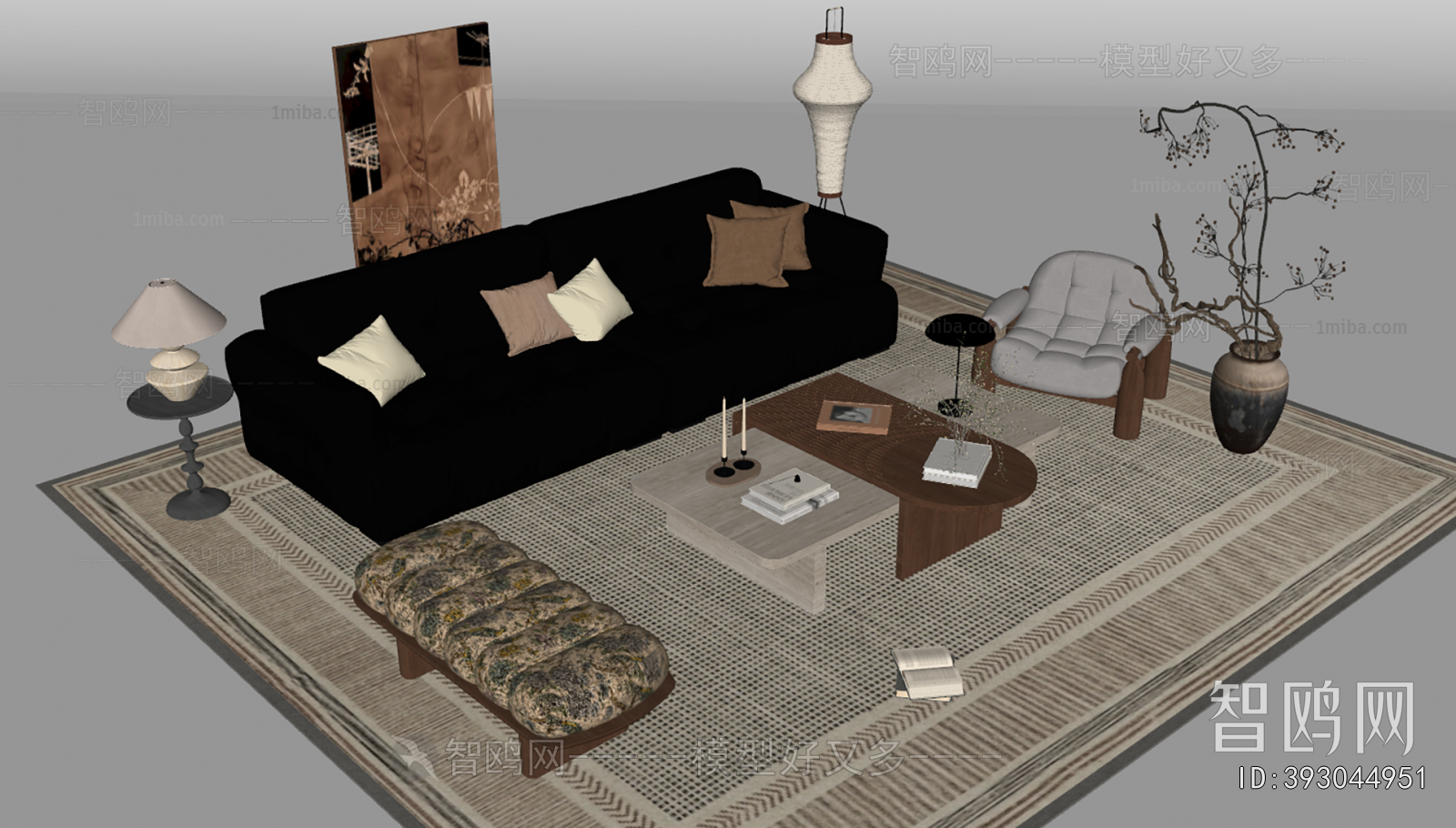 Wabi-sabi Style Sofa Combination