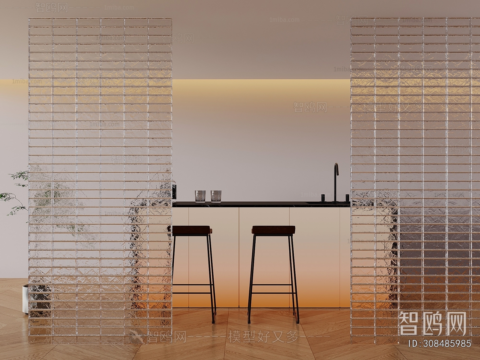 Modern Glass Screen Partition
