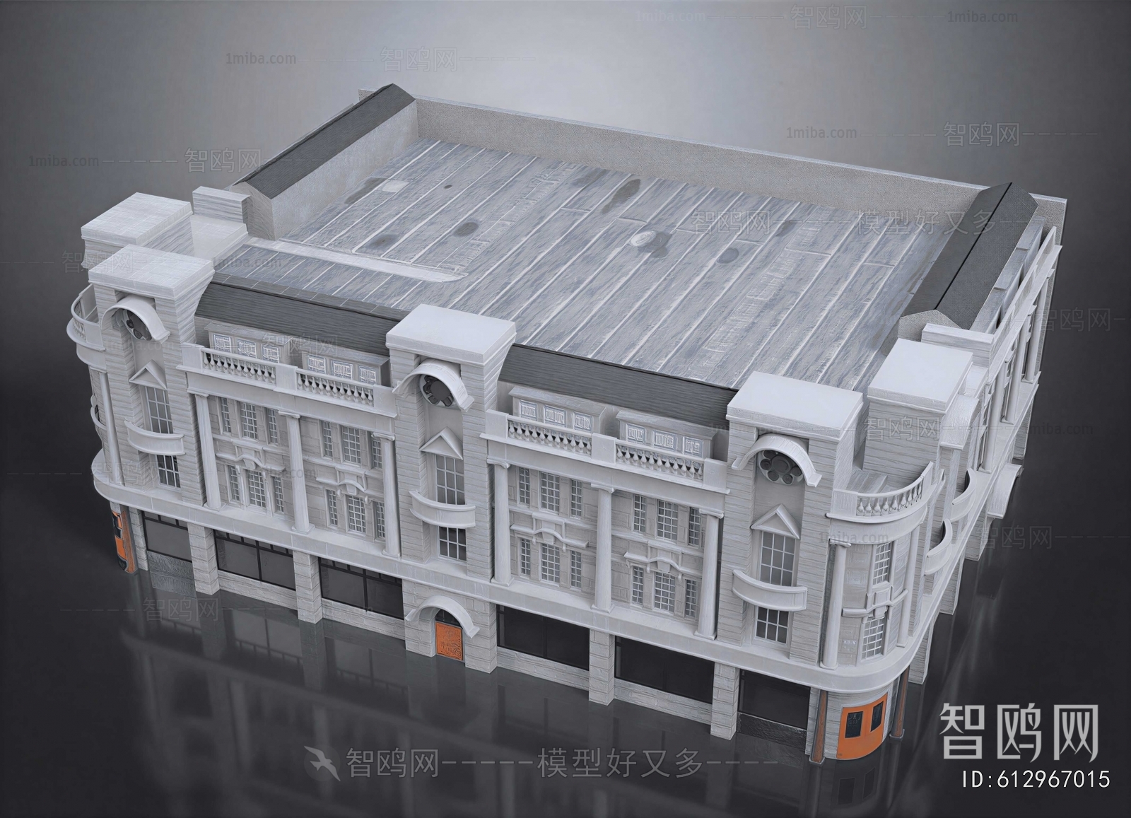 European Style Appearance Of Commercial Building