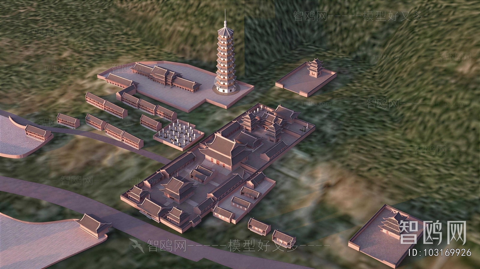 Chinese Style Architectural Bird's-eye View Planning