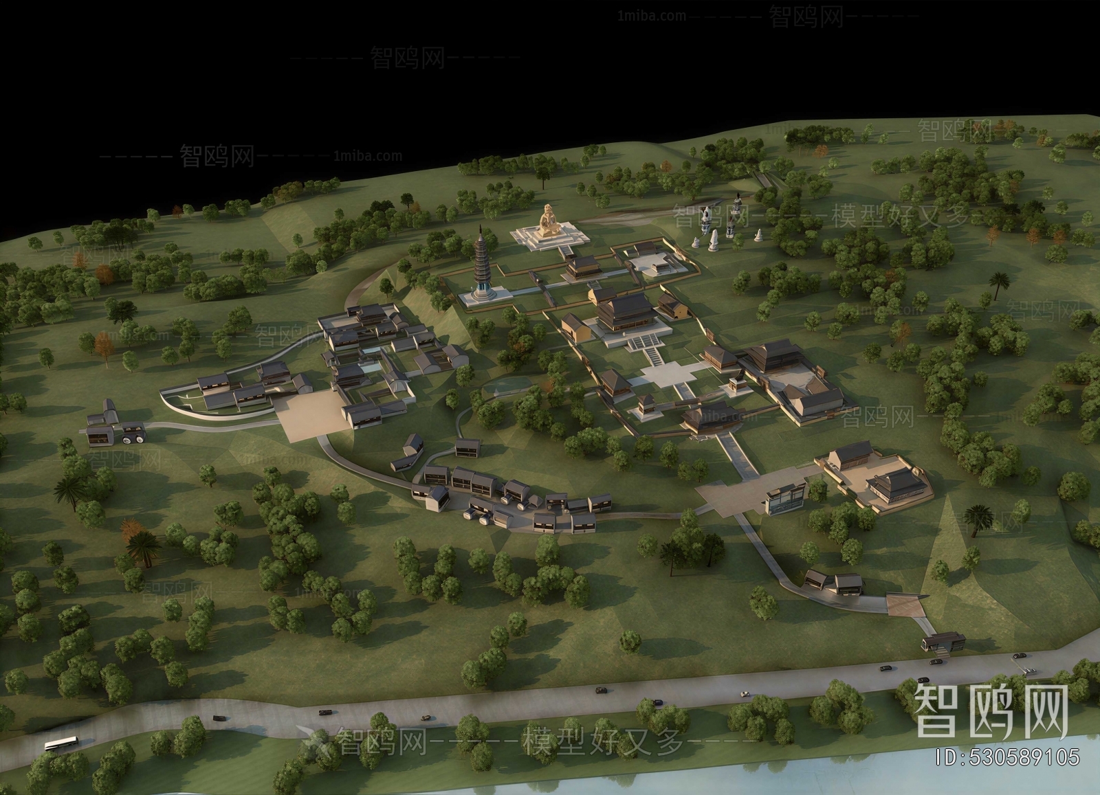 Chinese Style Architectural Bird's-eye View Planning