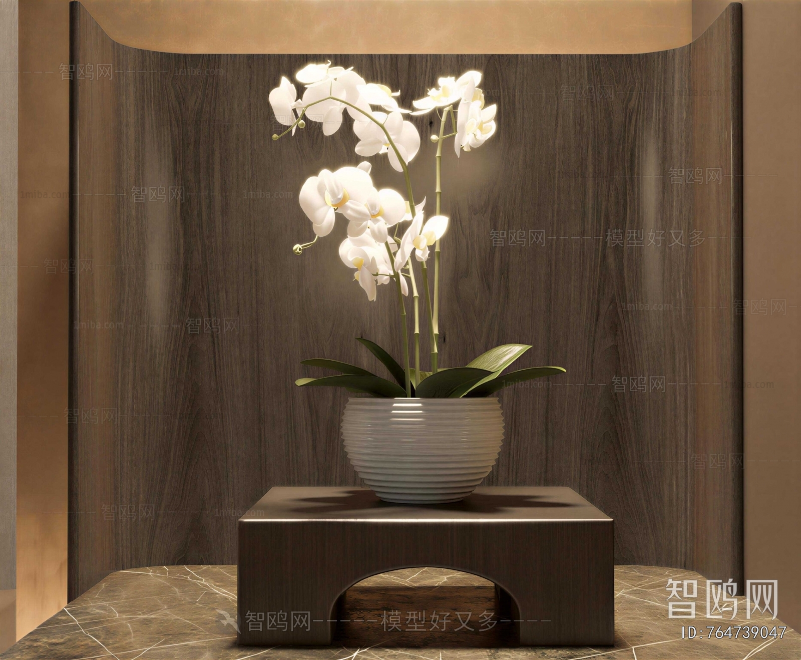 New Chinese Style Potted Green Plant