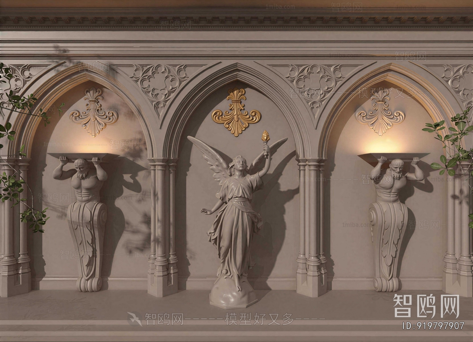 European Style TV Wall