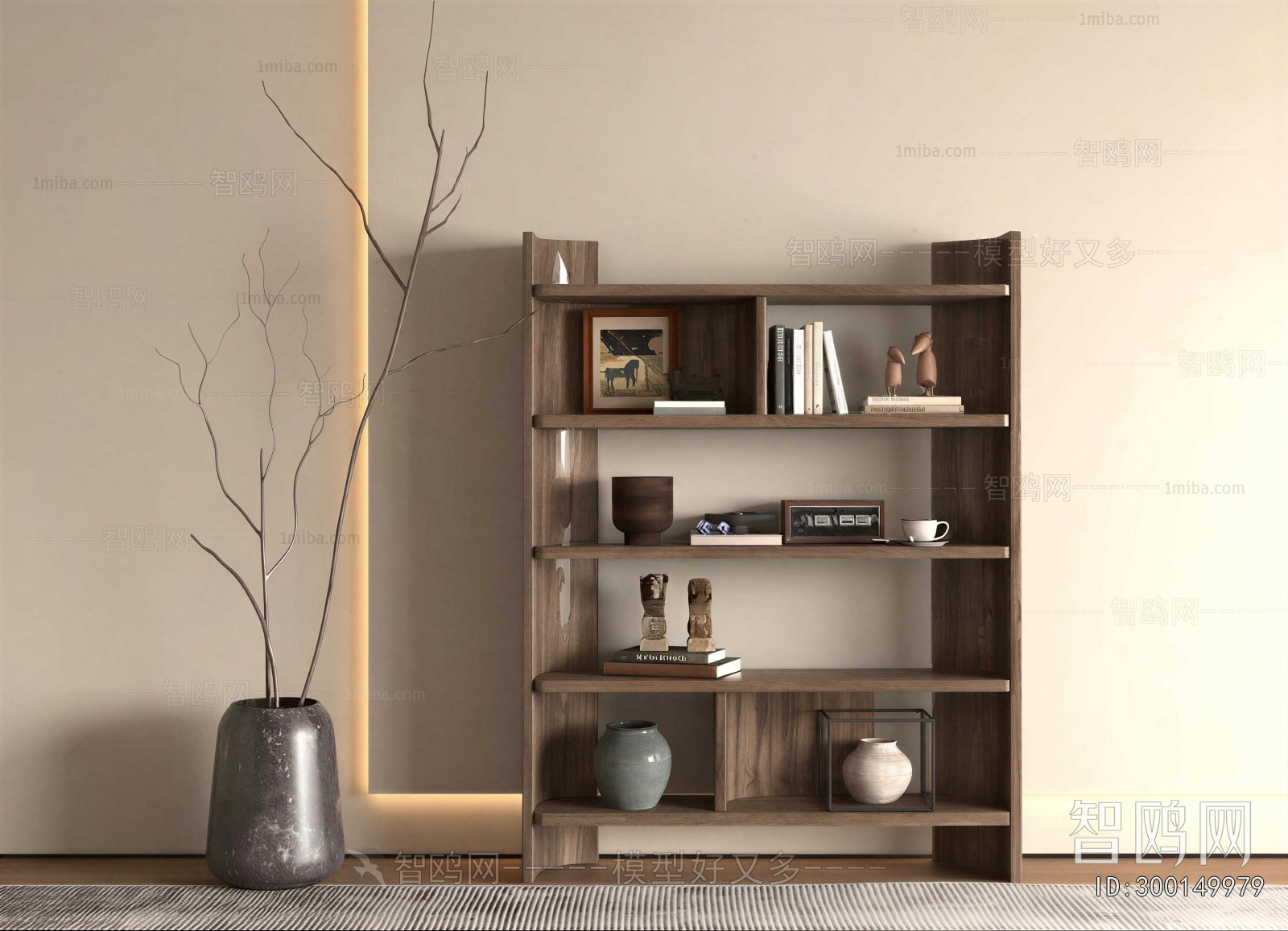 Wabi-sabi Style Shelving
