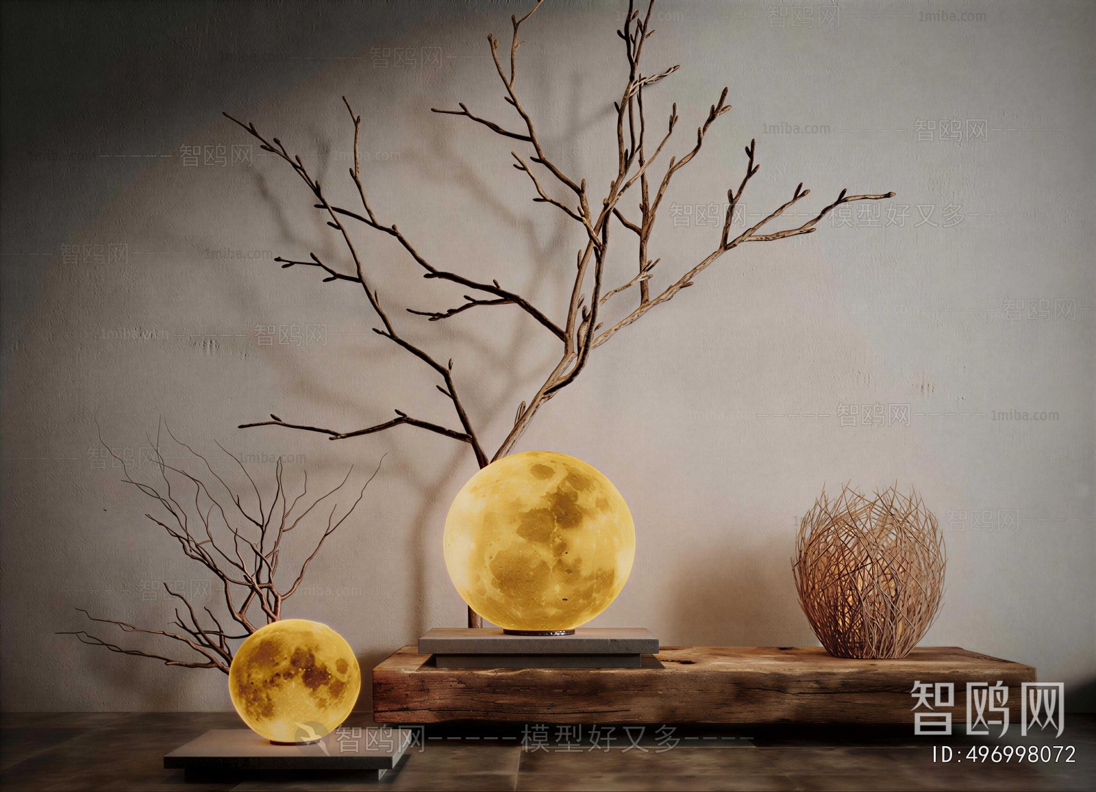 Wabi-sabi Style Table Lamp