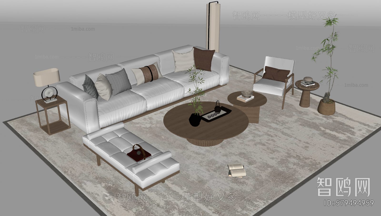 New Chinese Style Sofa Combination