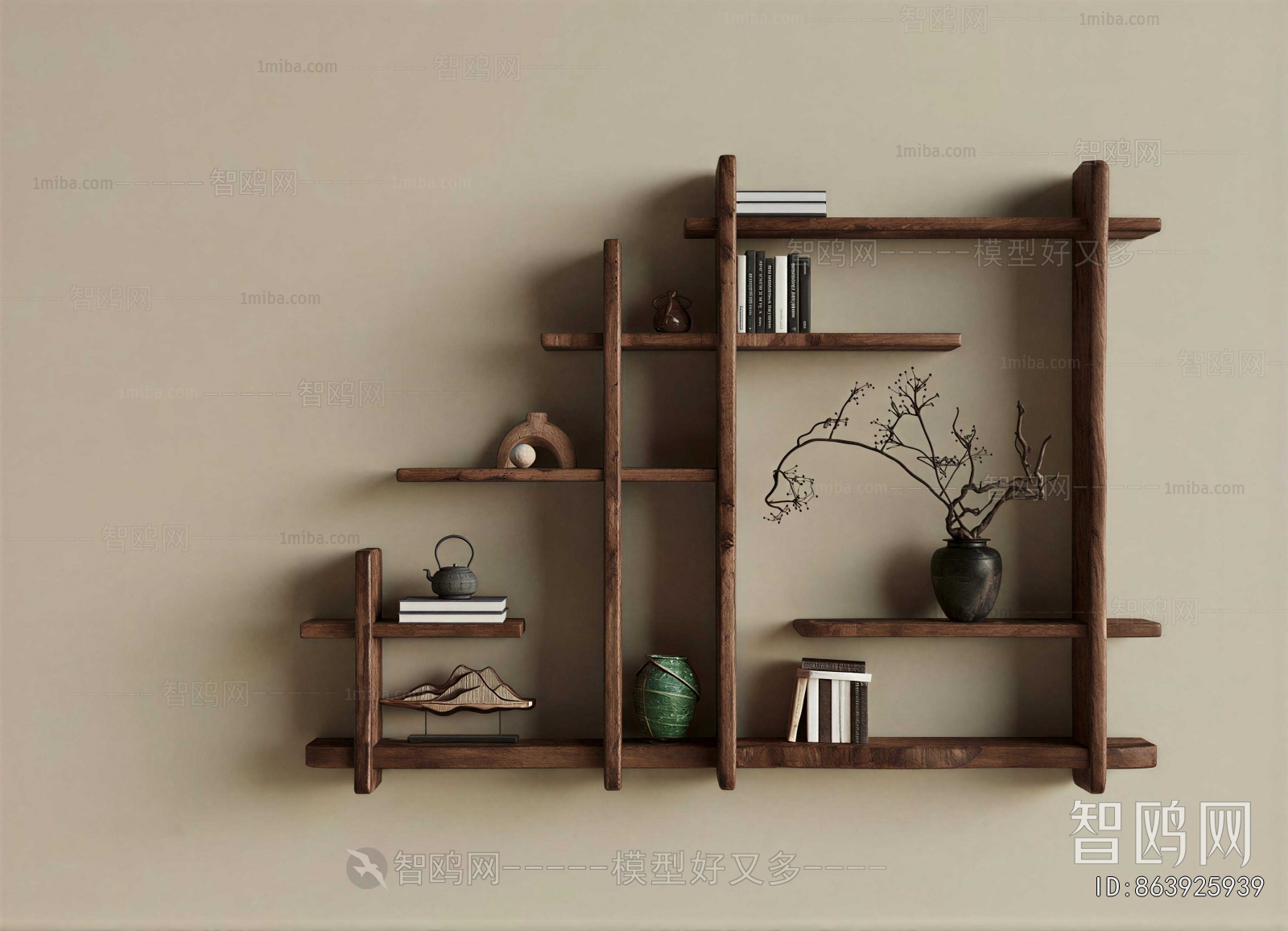 Wabi-sabi Style Shelving
