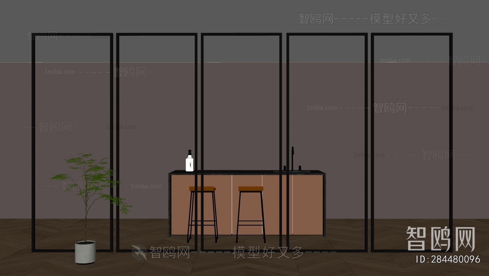 Modern Glass Screen Partition
