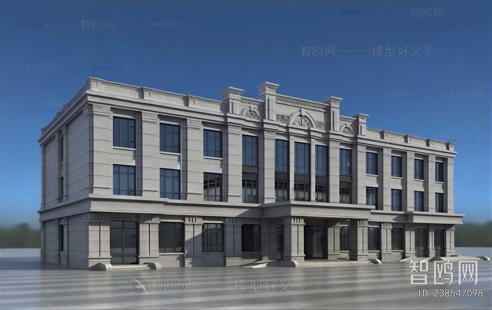 New Classical Style Appearance Of Commercial Building