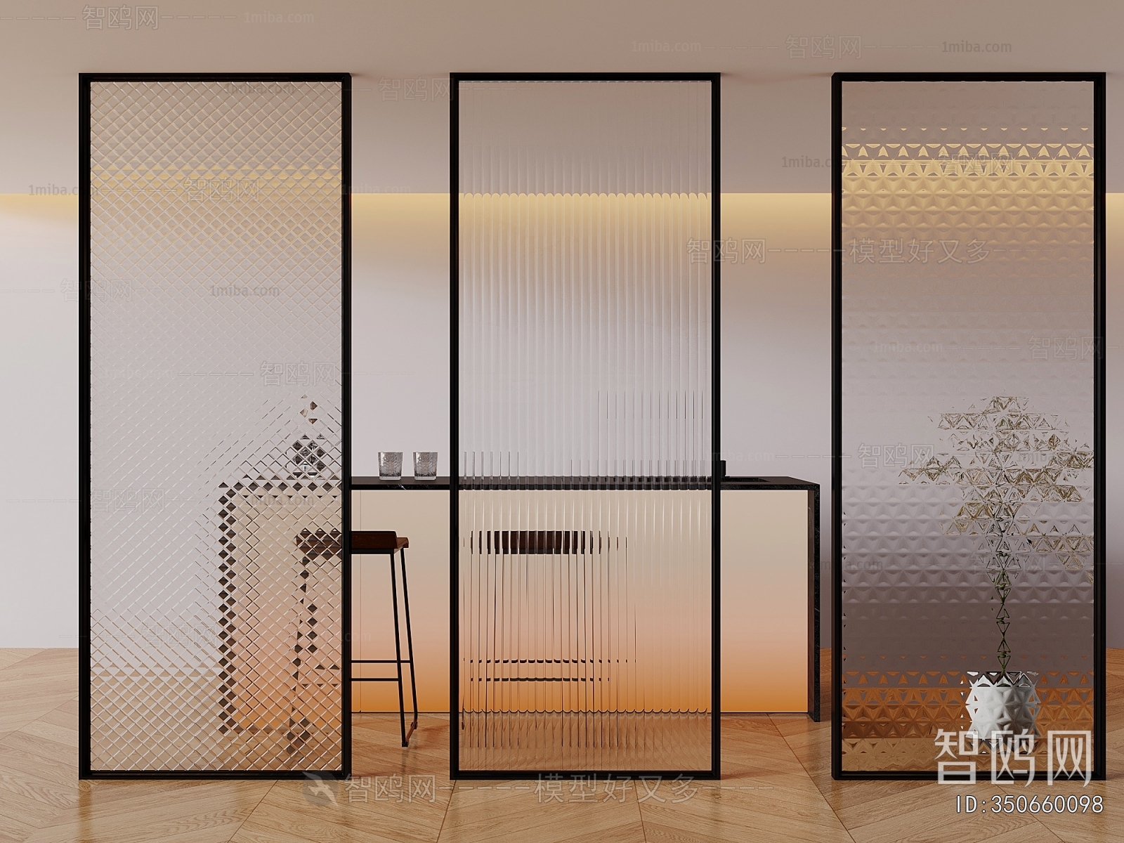 Modern Glass Screen Partition