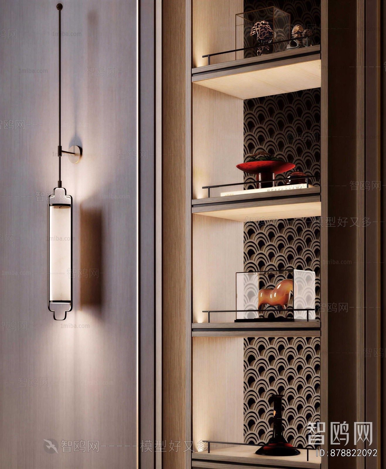 New Chinese Style Wall Lamp