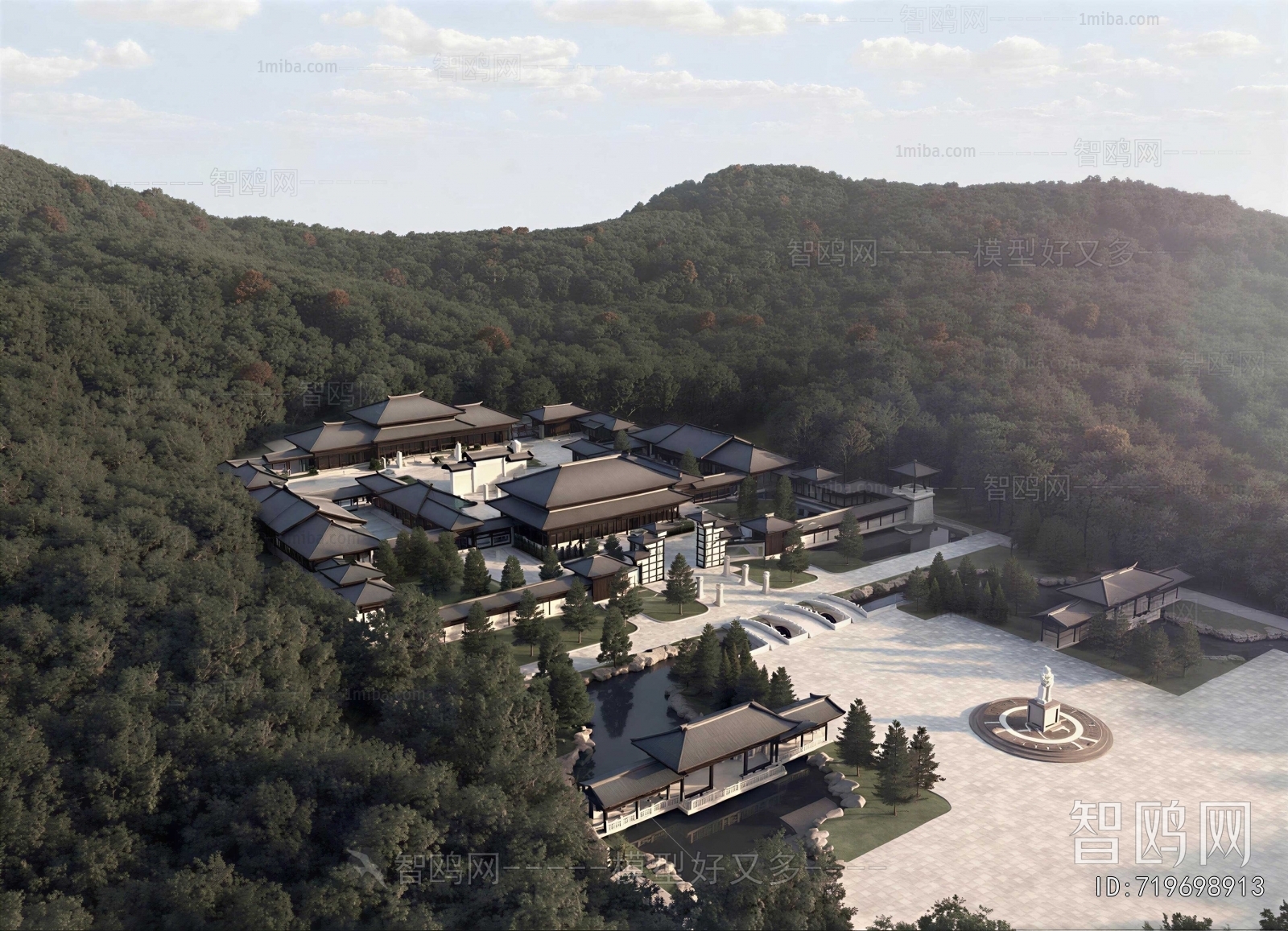 Chinese Style Architectural Bird's-eye View Planning