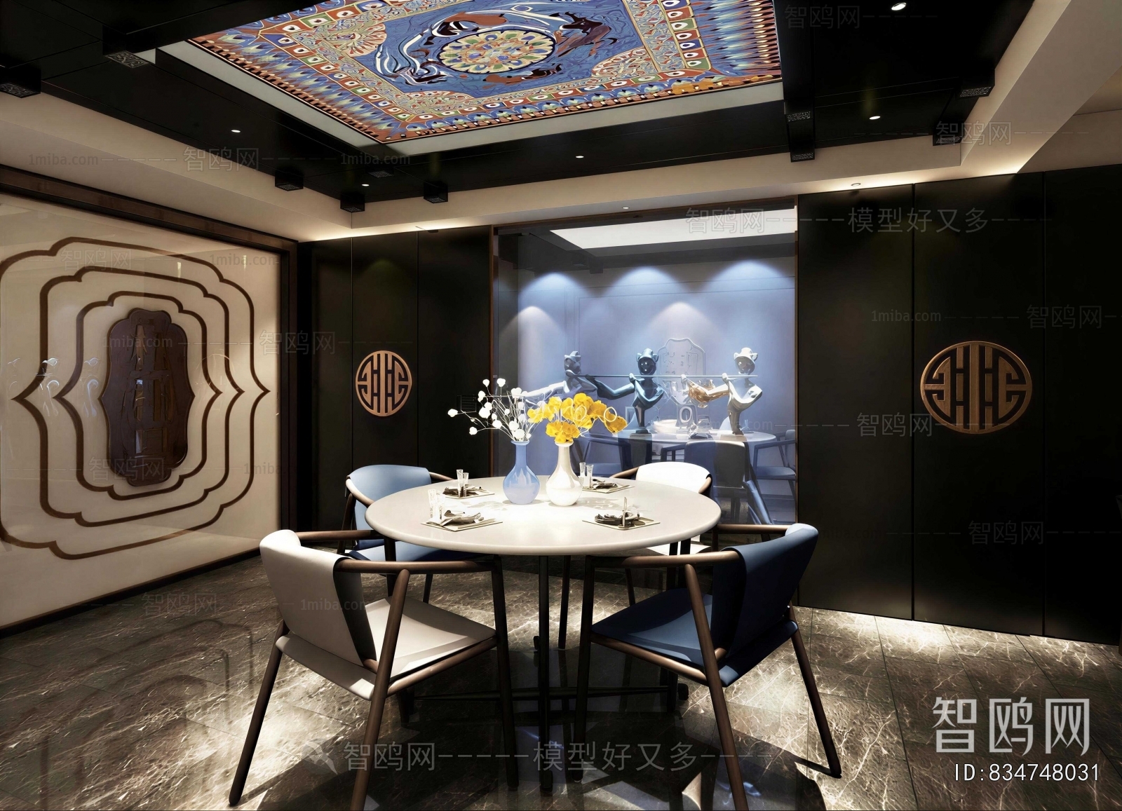 New Chinese Style Dining Room
