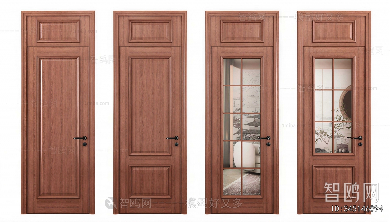 New Chinese Style Single Door