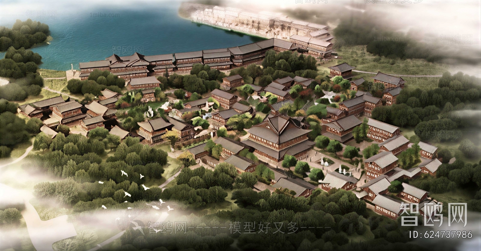 Chinese Style Architectural Bird's-eye View Planning